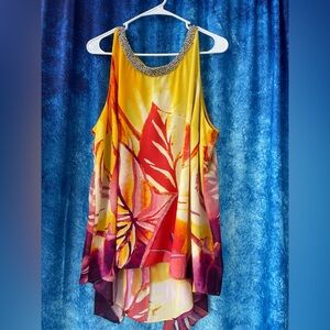 Used jennifer lopez beaded tank size 2x